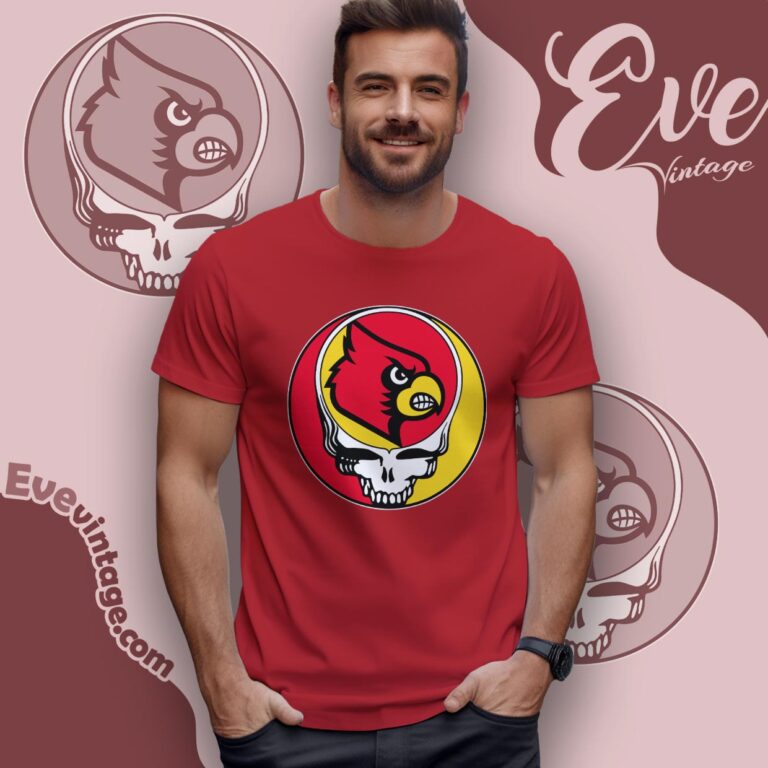 Louisville Cardinals Steal Your Face Stealie Shirt T shirt Louisville Cardinals Steal Your Face Stealie Shirt T shirt