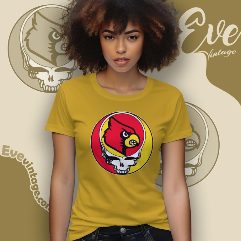 Louisville Cardinals Steal Your Face Stealie Shirt Women T shirt Louisville Cardinals Steal Your Face Stealie Shirt Women T shirt
