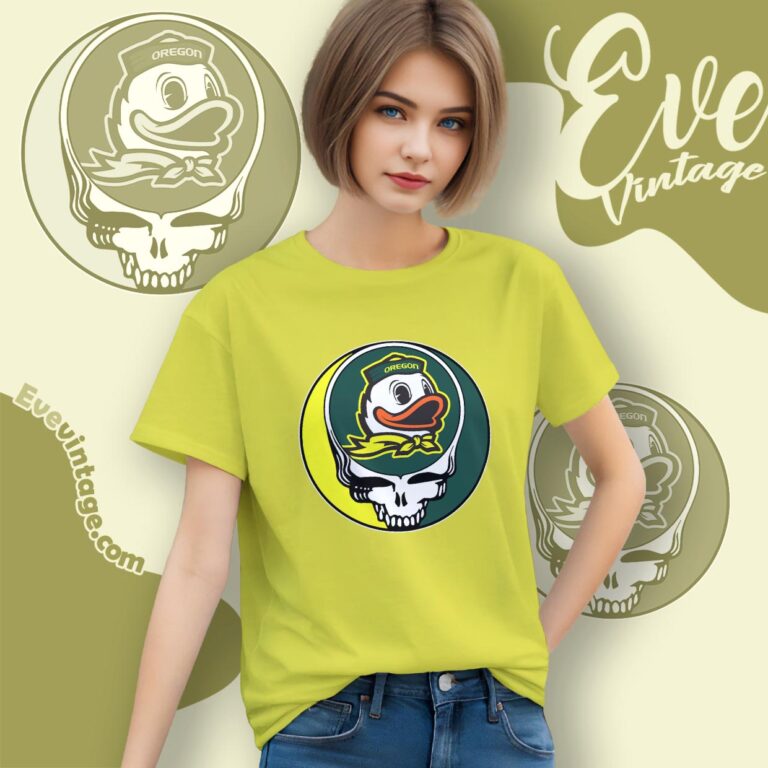 Oregon Ducks Steal Your Face Stealie Shirt Women T shirt Oregon Ducks Steal Your Face Stealie Shirt Women T shirt