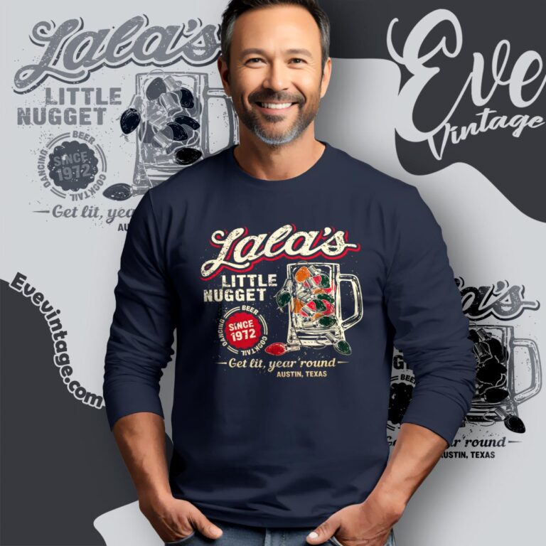 Lala's Little Nugget Shirt Texas Dive Bar Long Sleeve Tee Lala's Little Nugget Shirt Texas Dive Bar Long Sleeve Tee