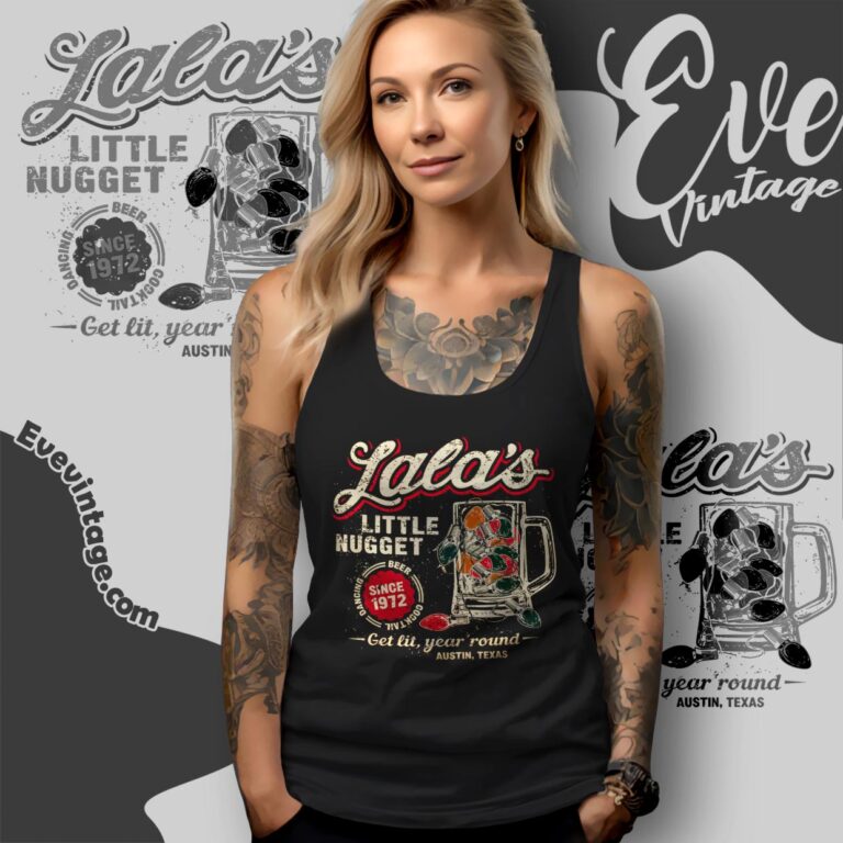 Lala's Little Nugget Shirt Texas Dive Bar Tank Top Racerback Lala's Little Nugget Shirt Texas Dive Bar Tank Top Racerback
