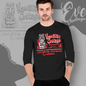 Hawaiian Cottage Shirt Cherry Hill Nj Tiki Bar Long Sleeve Tee