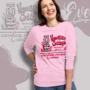 Hawaiian Cottage Shirt Cherry Hill Nj Tiki Bar Sweatshirt